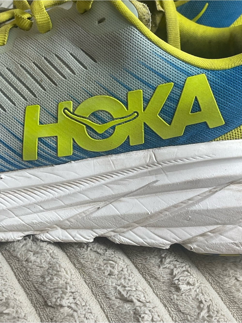Hoka Z5181 Mens Ice Water/Diva Blue Rincon 3 Low Top Running Sneakers Size 9.5 - Picture 8 of 10
